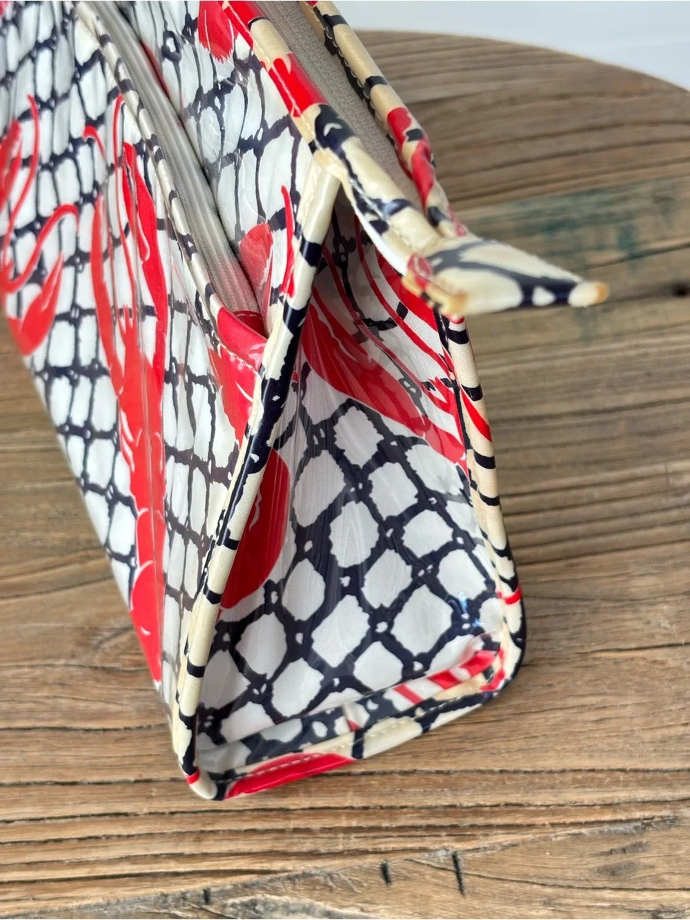 Kate Spade Cape Cod Collection Lobster Netting Travel Cosmetic Bag